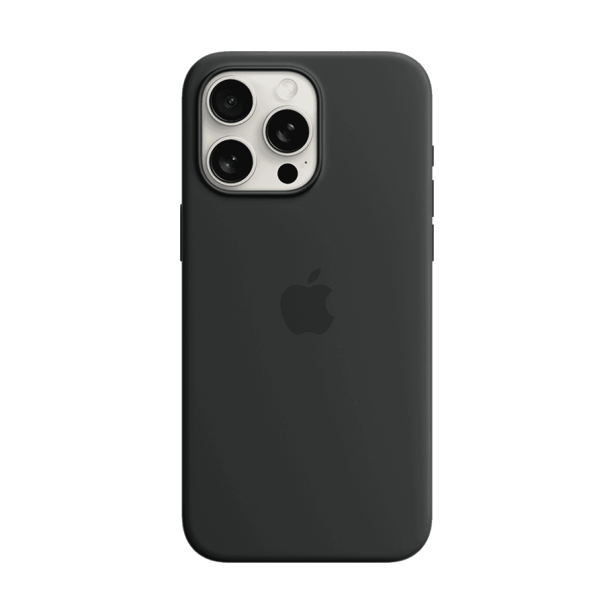 iPhone 15 Pro Max Silicone Case with MagSafe - Black 2