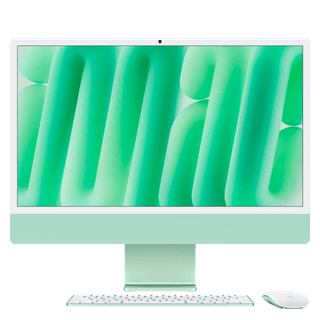 24-inch iMac with Retina 4.5K display: Apple M4 chip with 8‑core CPU and 8‑core GPU, 16GB, 256GB SSD - Green