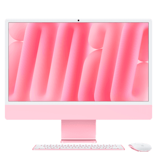 24-inch iMac with Retina 4.5K display: Apple M4 chip with 10‑core CPU and 10‑core GPU, 24GB, 512GB SSD - Pink
