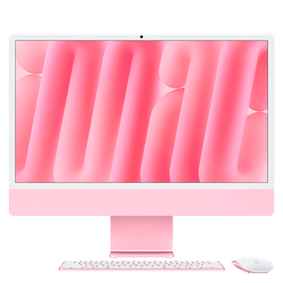 24-inch iMac with Retina 4.5K display: Apple M4 chip with 8‑core CPU and 8‑core GPU, 16GB, 256GB SSD - Pink