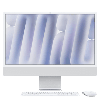 24-inch iMac with Retina 4.5K display, Nano-texture glass: Apple M4 chip with 10‑core CPU and 10‑core GPU, 256GB SSD, 16GB - Silver