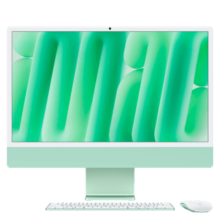 24-inch iMac with Retina 4.5K display: Apple M4 chip with 10‑core CPU and 10‑core GPU, 16GB, 256GB SSD - Green
