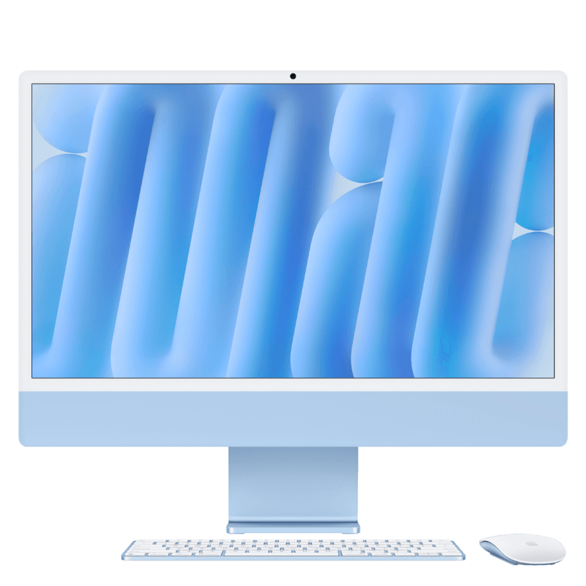 24-inch iMac with Retina 4.5K display: Apple M4 chip with 8‑core CPU and 8‑core GPU, 16GB, 256GB SSD - Blue 4