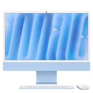 24-inch iMac with Retina 4.5K display: Apple M4 chip with 8‑core CPU and 8‑core GPU, 16GB, 256GB SSD - Blue