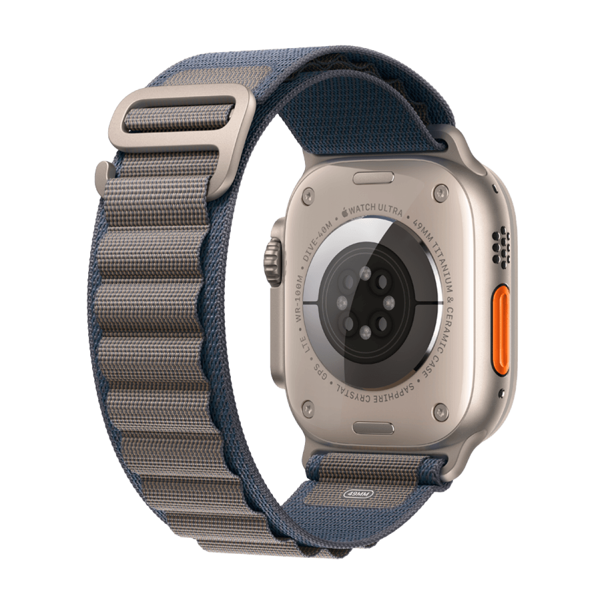Apple Watch Ultra 2 GPS + Cellular, 49mm Titanium Case with Blue Alpine Loop - Small 8