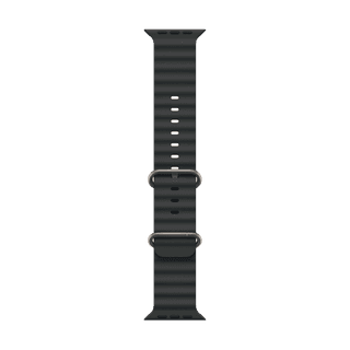 Apple 49mm Black Ocean Band - Natural Titanium Finish