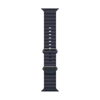 Apple 49mm Navy Ocean Band - Natural Titanium Finish