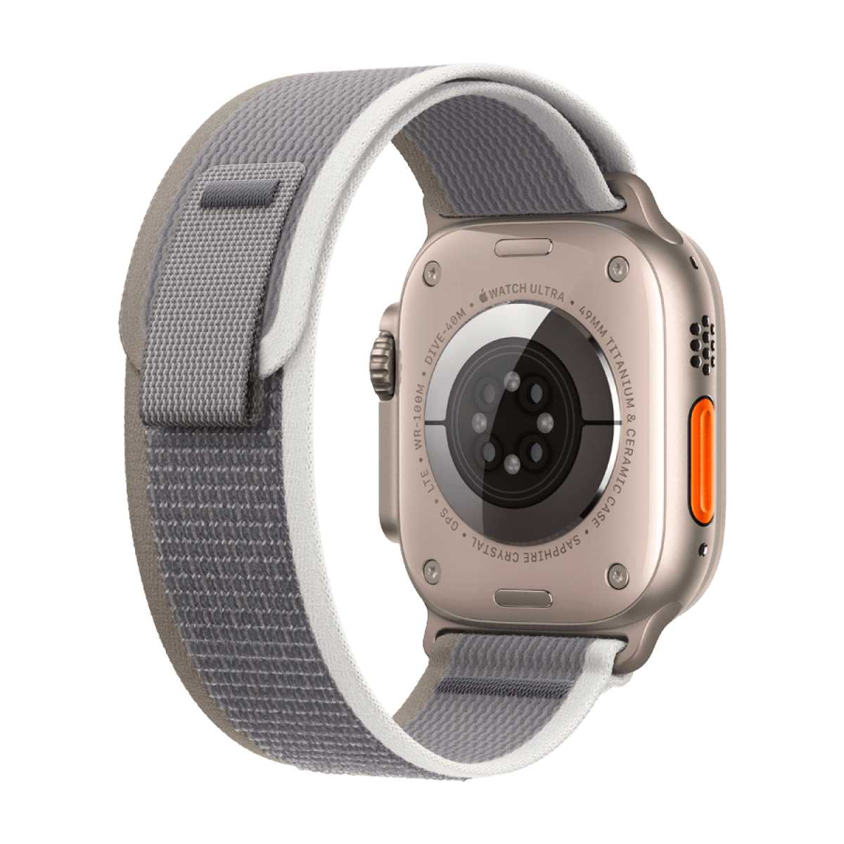 Apple Watch Ultra 2 GPS + Cellular, 49mm Titanium Case with Green/Grey Trail Loop - M/L 8