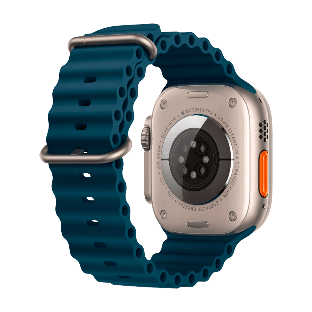 Apple Watch Ultra 2 GPS + Cellular, 49mm Titanium Case with Blue Ocean Band 8