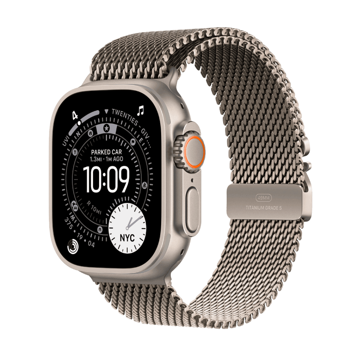 Apple Watch Ultra 3 GPS + Cellular 49mm Natural Titanium Case with Natural Titanium Milanese Loop - Large 5