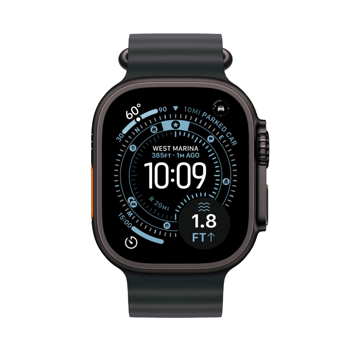 Apple Watch Ultra 3 GPS + Cellular 49mm Black Titanium Case with Black Ocean Band 6