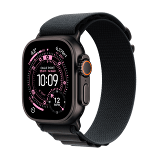 Apple Watch Ultra 3 GPS + Cellular 49mm Black Titanium Case with Black Alpine Loop - Large