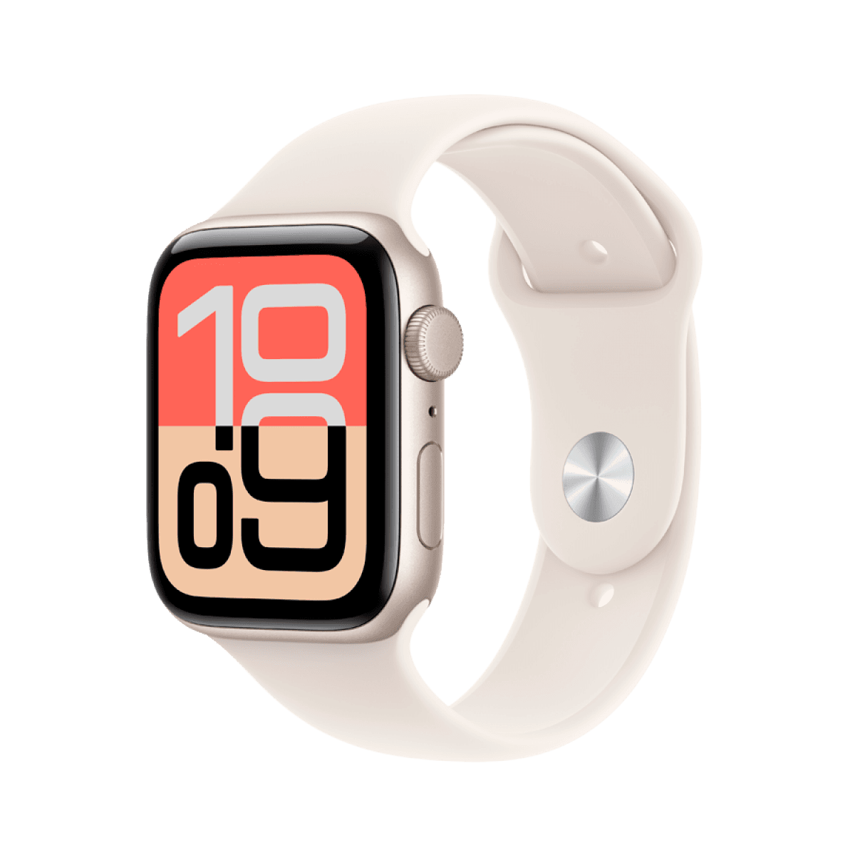 Apple Watch SE 3 GPS 44mm Starlight Aluminium Case with Starlight Sport Band - M/L 5