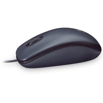 LOGITECH M90 Corded Mouse - GREY - USB - EWR2 2