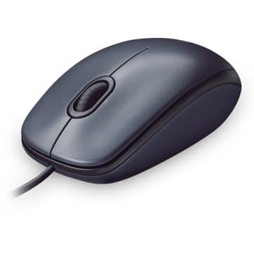 LOGITECH M90 Corded Mouse - GREY - USB - EWR2 3