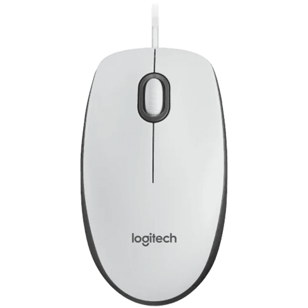 Logitech M100 Corded Mouse - White