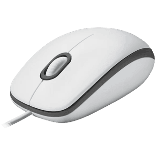 Logitech M100 Corded Mouse - White