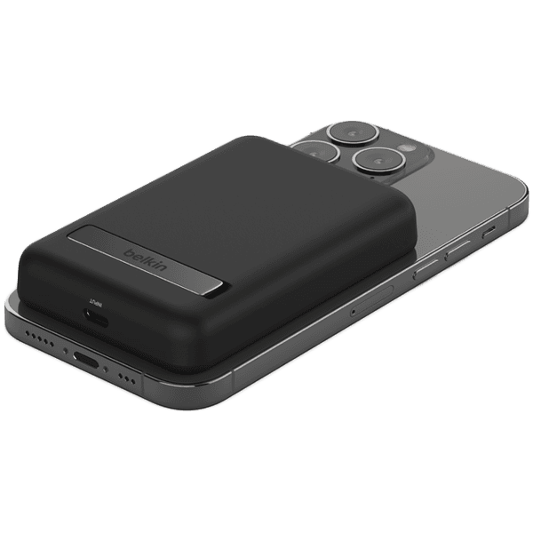 BELKIN 5K MAGNETIC WIRELESS POWER BANK + KICK STAND, BLACK 3