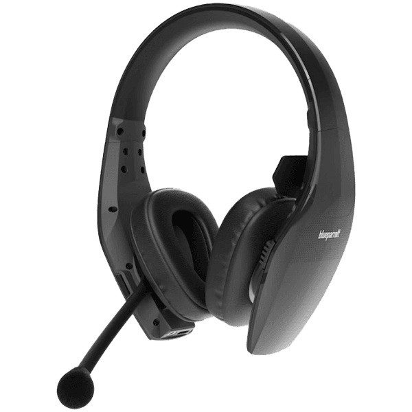 JABRA BlueParrott S650-XT, 2-in-1 convertible from stereo to mono sound; Active Noise Cancellation (ANC); Up to 36 hours of talk time; IP54-rated durability; Customizable BlueParrott Button; Hands-free voice control
