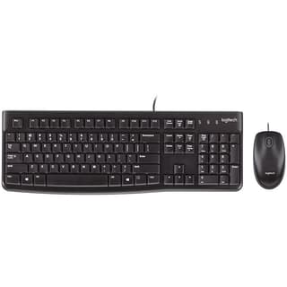Logitech MK120 Corded Combo - Black - USB - US International