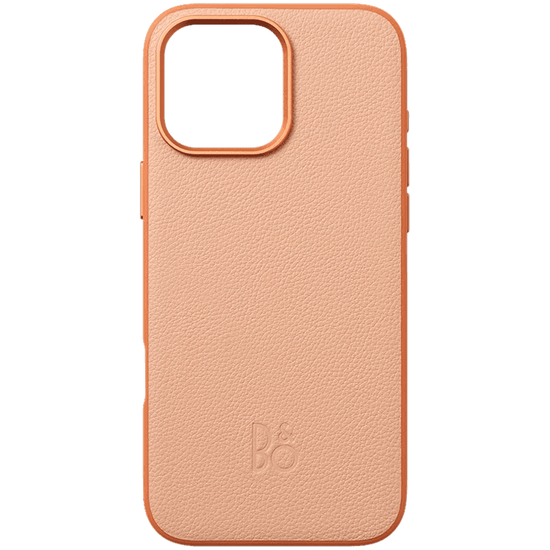 iPhone 16 Pro Max Leather Case Sunset Apricot