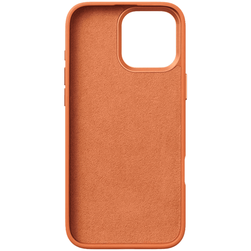 iPhone 16 Pro Leather Case Sunset Apricot 3