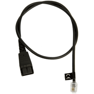 Jabra QD Cord to RJ10, straight, 0, 5 meters, e.g. for Lucent Callmaster V, VI, Cisco 79xx and PLX A22