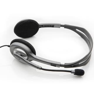 Logitech H110 Corded Stereo Headset - GRAY/SILVER