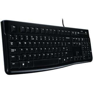 Logitech K120 Corded Keyboard - BLACK - USB - RUS - B2B