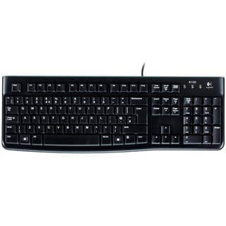 Logitech K120 Corded Keyboard - BLACK - USB - RUS - B2B