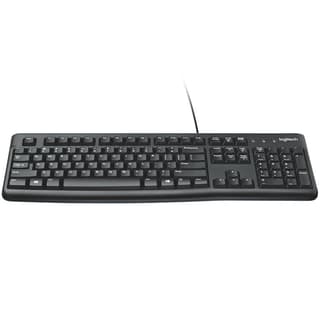 Logitech K120 Corded Keyboard - BLACK - USB - RUS - B2B