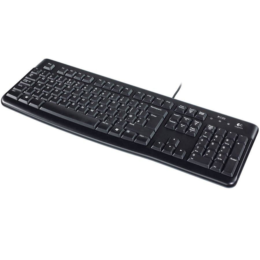 LOGITECH K120 Corded Keyboard - BLACK - USB - RUS 4