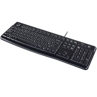 Logitech K120 Corded Keyboard - BLACK - USB - RUS - B2B