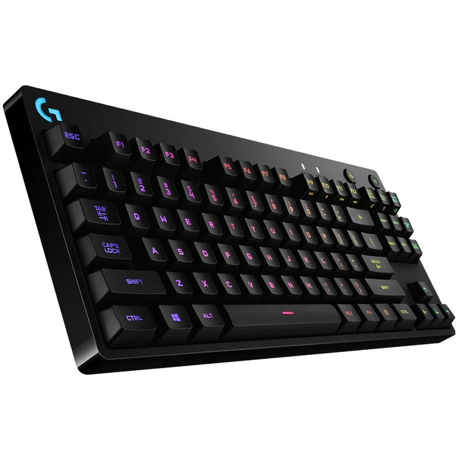 LOGITECH G PRO TKL Corded Mechanical Gaming Keyboard - BLACK - US INT'L - USB - CLICKY 2