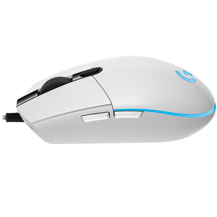 LOGITECH G102 LIGHTSYNC Corded Gaming Mouse - WHITE - USB - EER 2