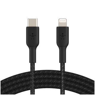 BELKIN Lightning to USB-C Cable Braided, 2M, Black