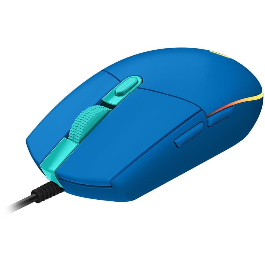 LOGITECH G203 LIGHTSYNC Corded Gaming Mouse - BLUE - USB 3