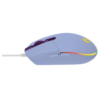 Logitech G203 LIGHTSYNC Corded Gaming Mouse - LILAC - USB
