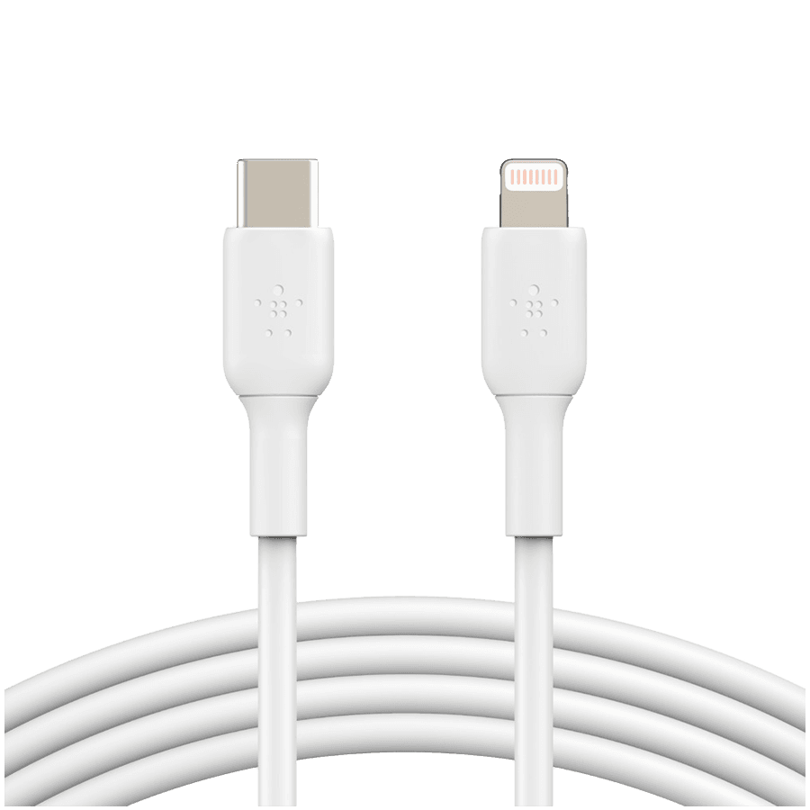 BELKIN Lightning to USB-C Cable PVC, 1M, White