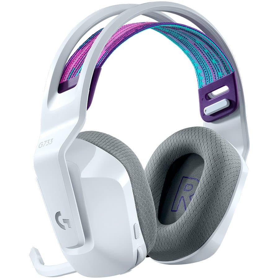 LOGITECH G733 LIGHTSPEED Wireless RGB Gaming Headset - WHITE 2
