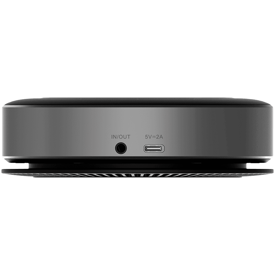 Prestigio Solutions Video Conferencing Speakerphone Alpha: 5W, 6 mic, 5m (Radius), Wireless charging, Connection via USB Type-C, AUX or BT4.2+EDR 4