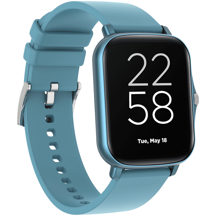 CANYON Wildberry SW-79, Smart watch, 1.69inches TFT full touch screen, Zinic+plastic body, IP67 waterproof, multi-sport mode, compatibility with iOS and android, blue body with blue silicon belt, Host: 44.4*36*9.2mm, Strap: 230x20mm, 47g 3