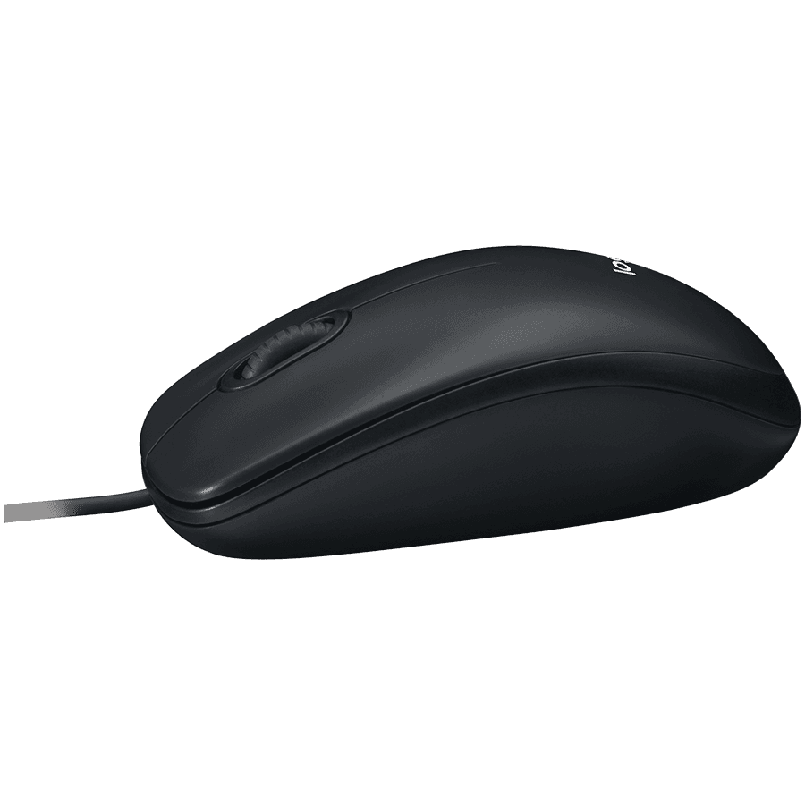 LOGITECH B100 Corded Mouse - BLACK - USB - B2B 4