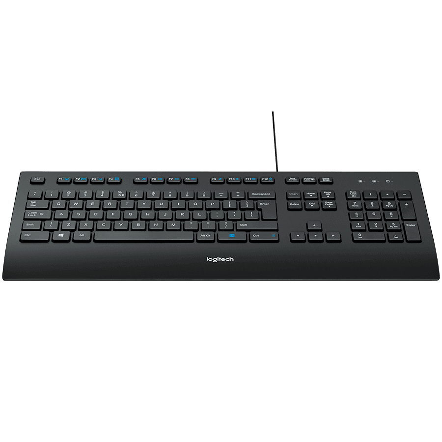 LOGITECH K280e Corded Keyboard - BLACK - USB - RUS - B2B