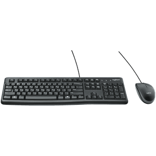 Logitech MK120 Corded Combo - BLACK - USB - RUS