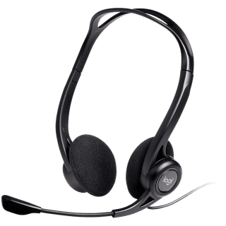 Logitech PC 960 Corded Stereo Headset - BLACK