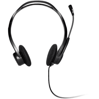 Logitech PC 960 Corded Stereo Headset - BLACK