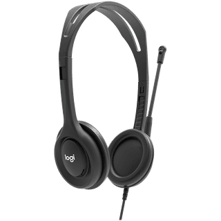 Logitech H111 Corded Stereo Headset - BLACK
