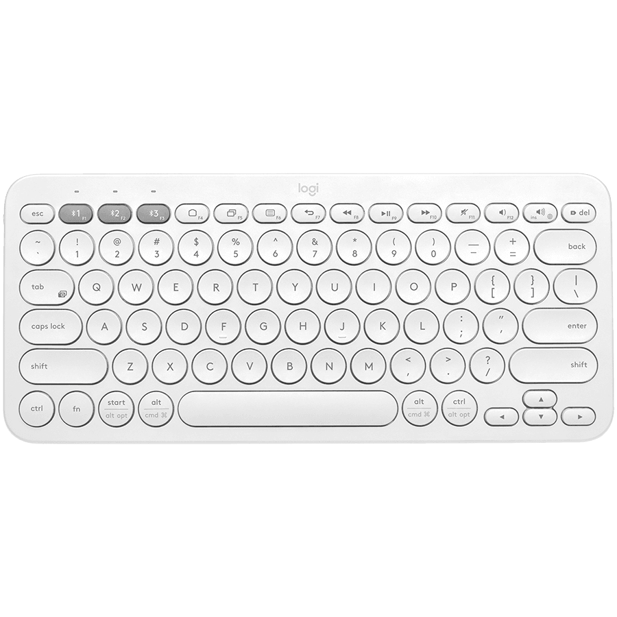 LOGITECH K380 Multi-Device Bluetooth Keyboard - OFF-WHITE - RUS