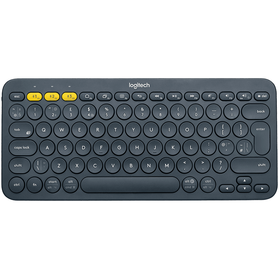 LOGITECH K380 Multi-Device Bluetooth Keyboard - DARK GREY - RUS